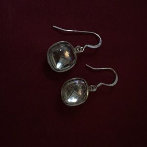 Handcrafted Swarovski clear earrings